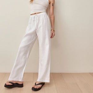 NWT Reformation Olina Linen Pant